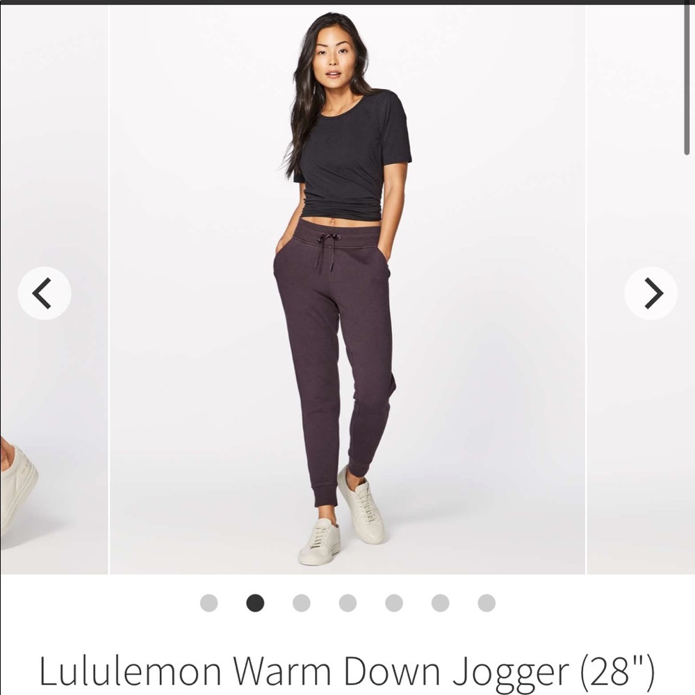 Lululemon Warm Down Joggers / scuba fleece joggers